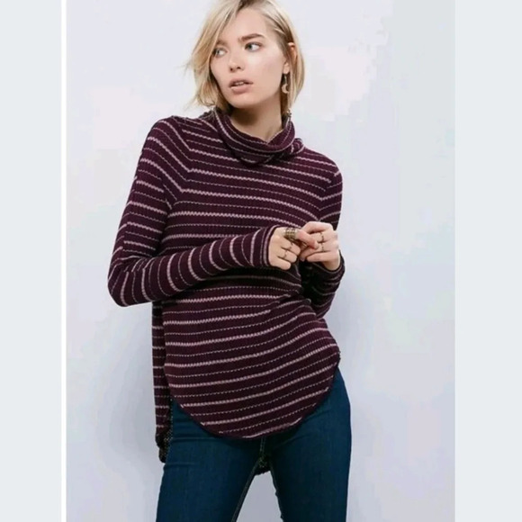 Free People Drippy Kristina Thermal Turtleneck Top - Picture 1 of 8